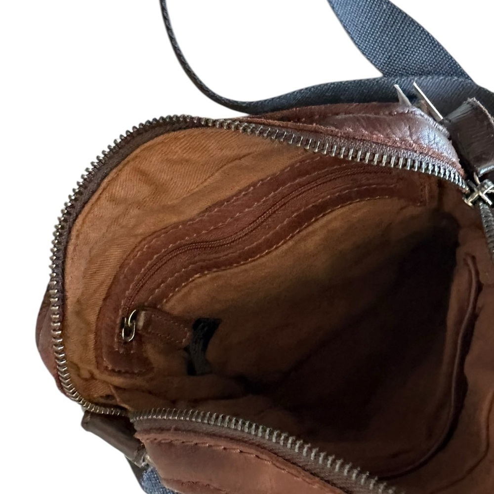 India Brown Leather Crossbody Bag - Picture 11 of 15